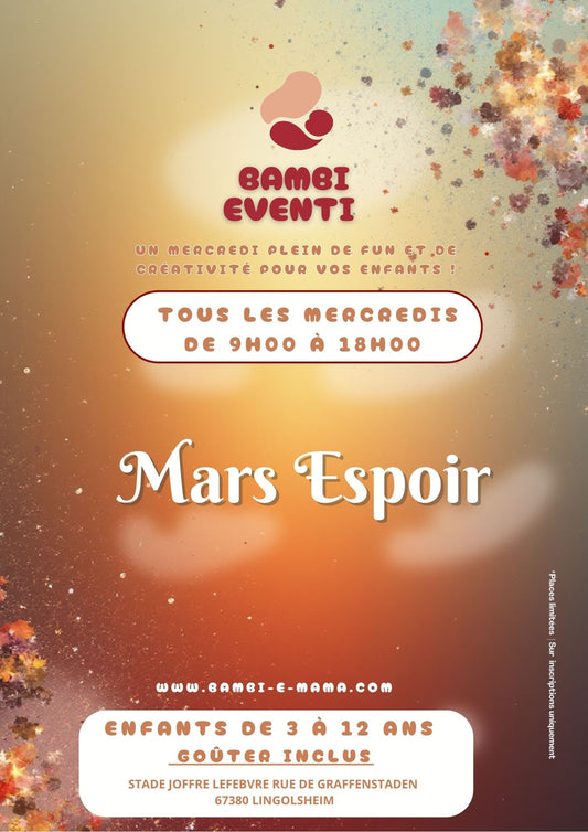 Atelier BAMBI ÉVENTI : MERCREDI 25 MARS 2026